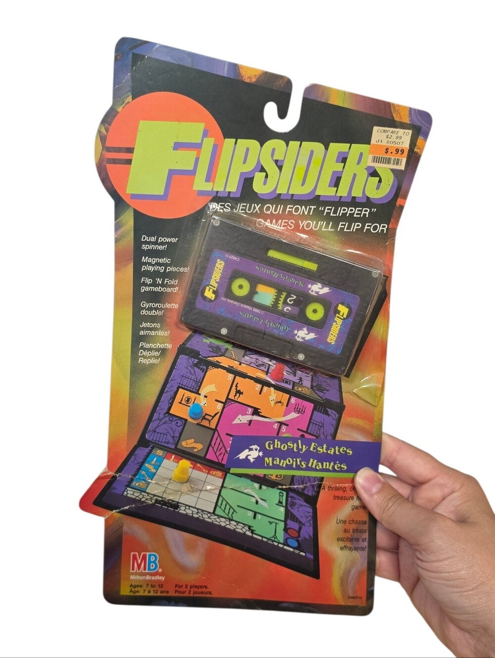 Vintage 1988 Milton Bradley Flipsiders Ghostly Estates Game New In Package RARE